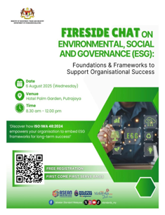 Awareness talk on ISO IWA 48:2024 - Framework for implementing Environmental, Social and Governance (ESG) Principles