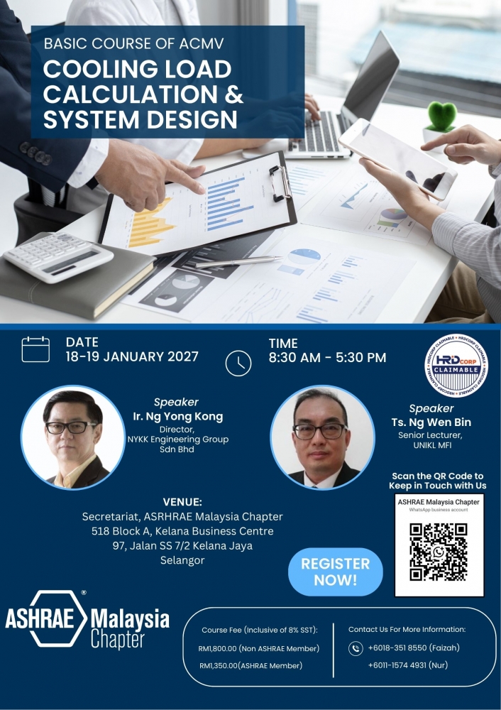 Basic Course on ACMV: Cooling Load Calculation & System Design