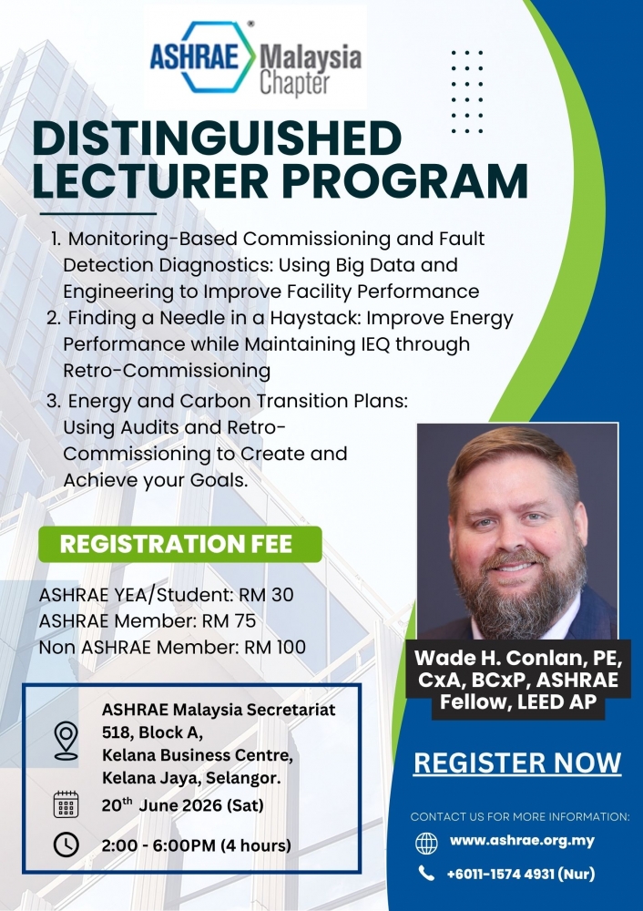 DISTINGUISHED LECTURER PROGRAM - ADVANCING ENERGY PERFORMANCE & SUSTAINABILITY