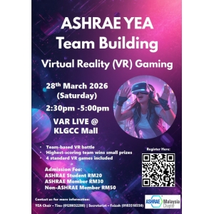 ASHRAE YEA  TEAM BUILDING 2026 - VIRTUAL REALITY (VR GAMING)