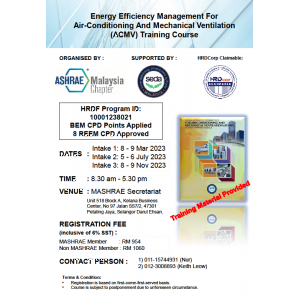 Energy Efficiency Management For Air Conditioning And Mechanical Ventilation (ACMV) Training Course