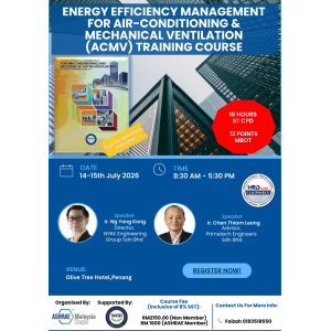 ENERGY EFFICIENCY MANAGEMENT FOR AIR-CONDITIONING & MECHANICAL VENTILATION (ACMV) TRAINING COURSE