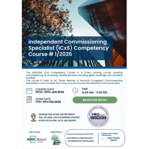 independent Commissioning Specialist (iCxS)  Competency Course #1/2026