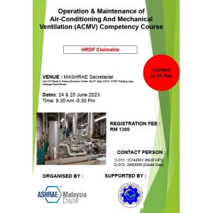 Operation & Maintenance of Air-Conditioning And Mechanical Ventilation (ACMV) Competency Course