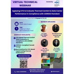 TECHNICAL WEBINAR: APPLYING CFD TO EVALUATE THERMAL COMFORT & DATA PERFORMANCE IN COMPLIANCE WITH ASHRAE STANDARD